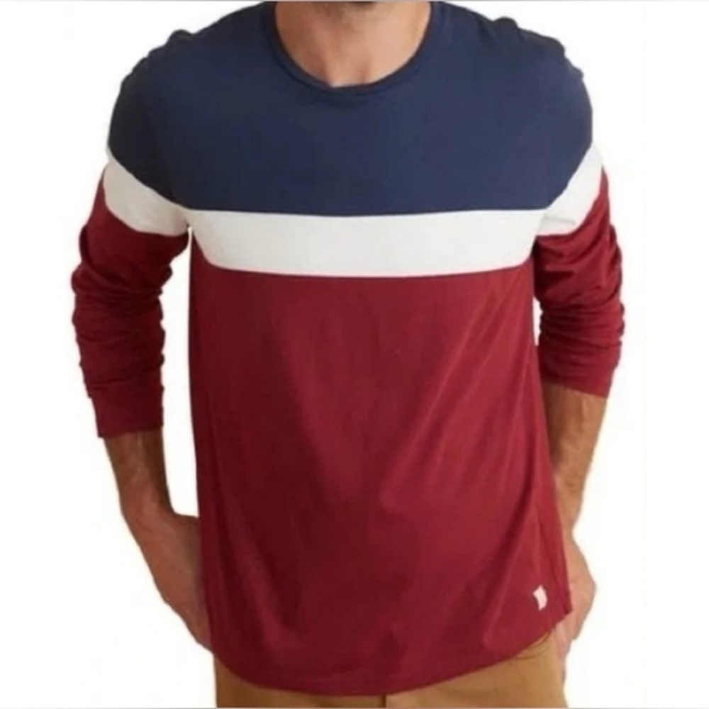 Marine Layer | Jacob LS Crew Tee | Men’s Size Small